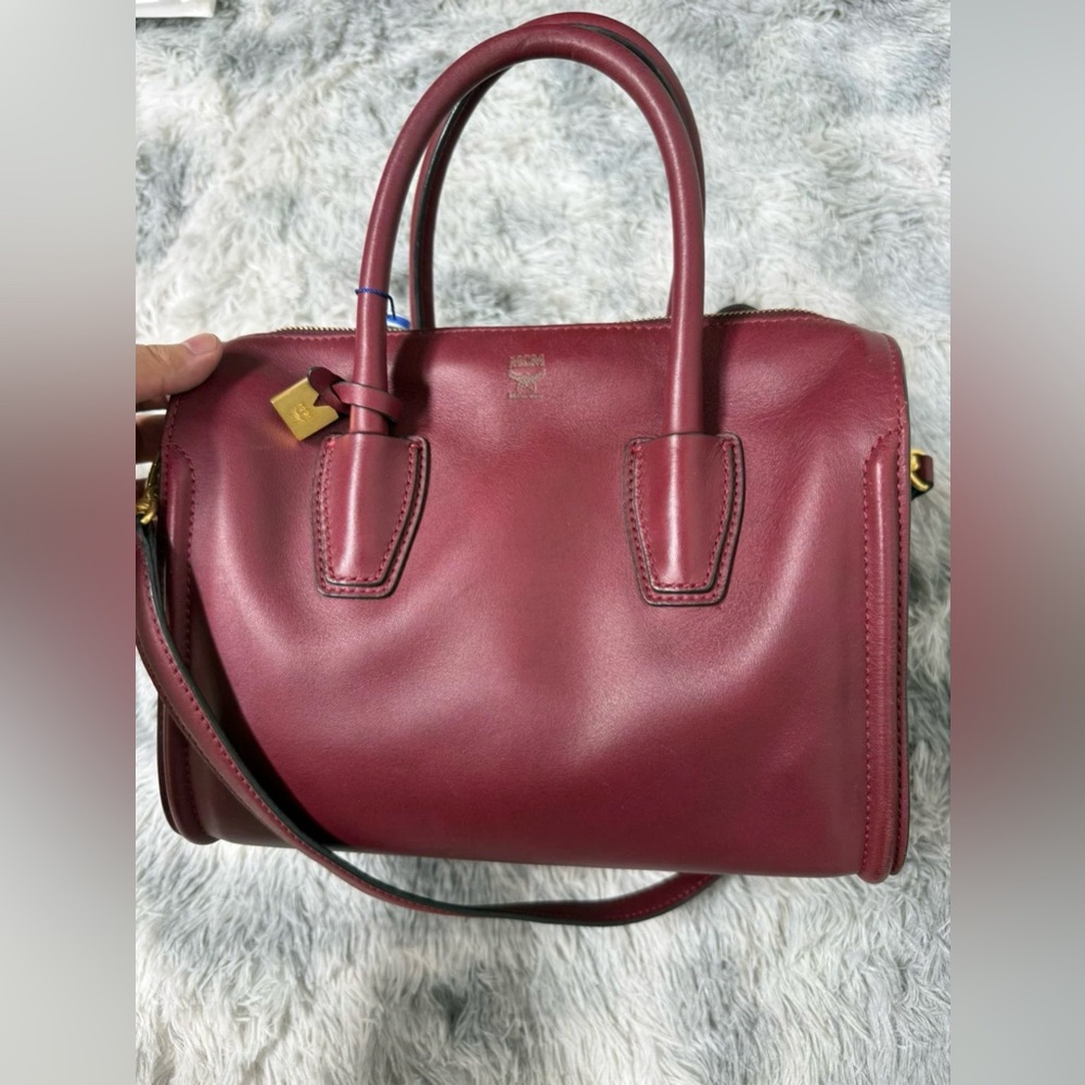 Authentic MCM Leather Bag With Strap - Picture 3 of 13
